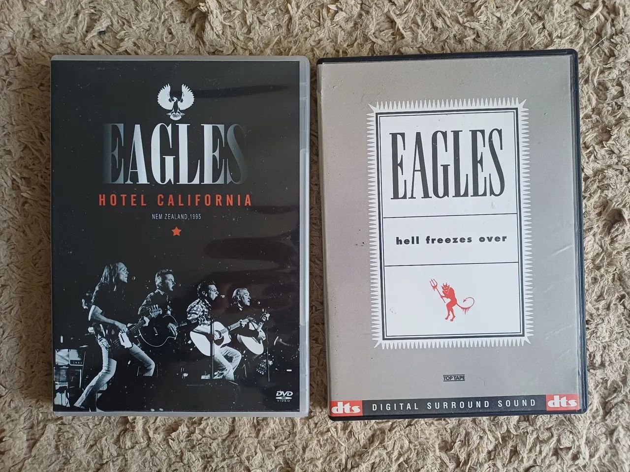 EAGLES pacote com 2 DVD seminovos