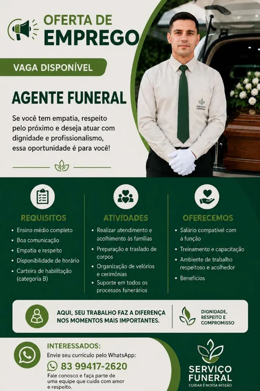 Oferta de trabalho 