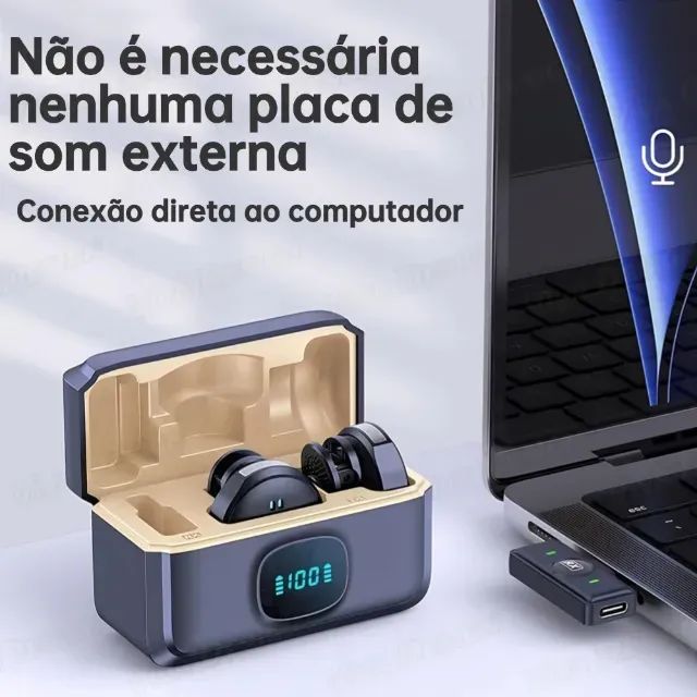 Microfone de lapela top de linha - Foto 3