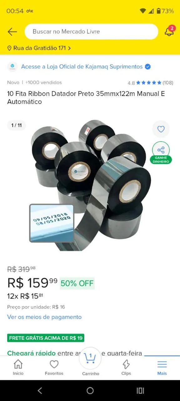 Datador manual com fitas novas  - Foto 2