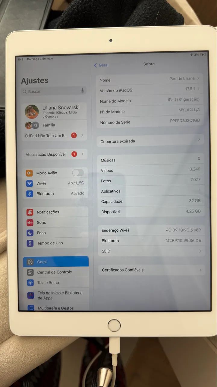 iPad Pro 8ª geração 32GB