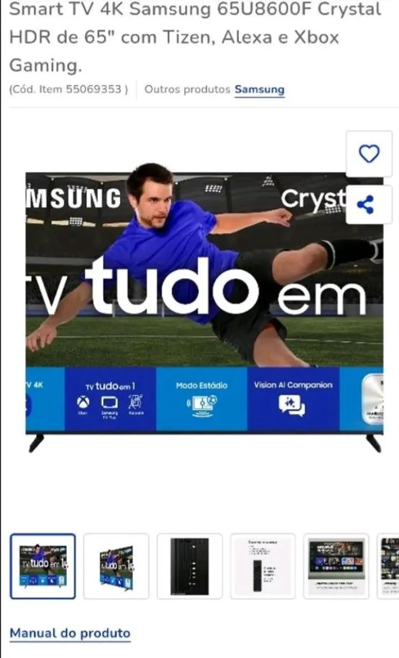 Smart tv Samsung 65 polegadas  - Foto 2