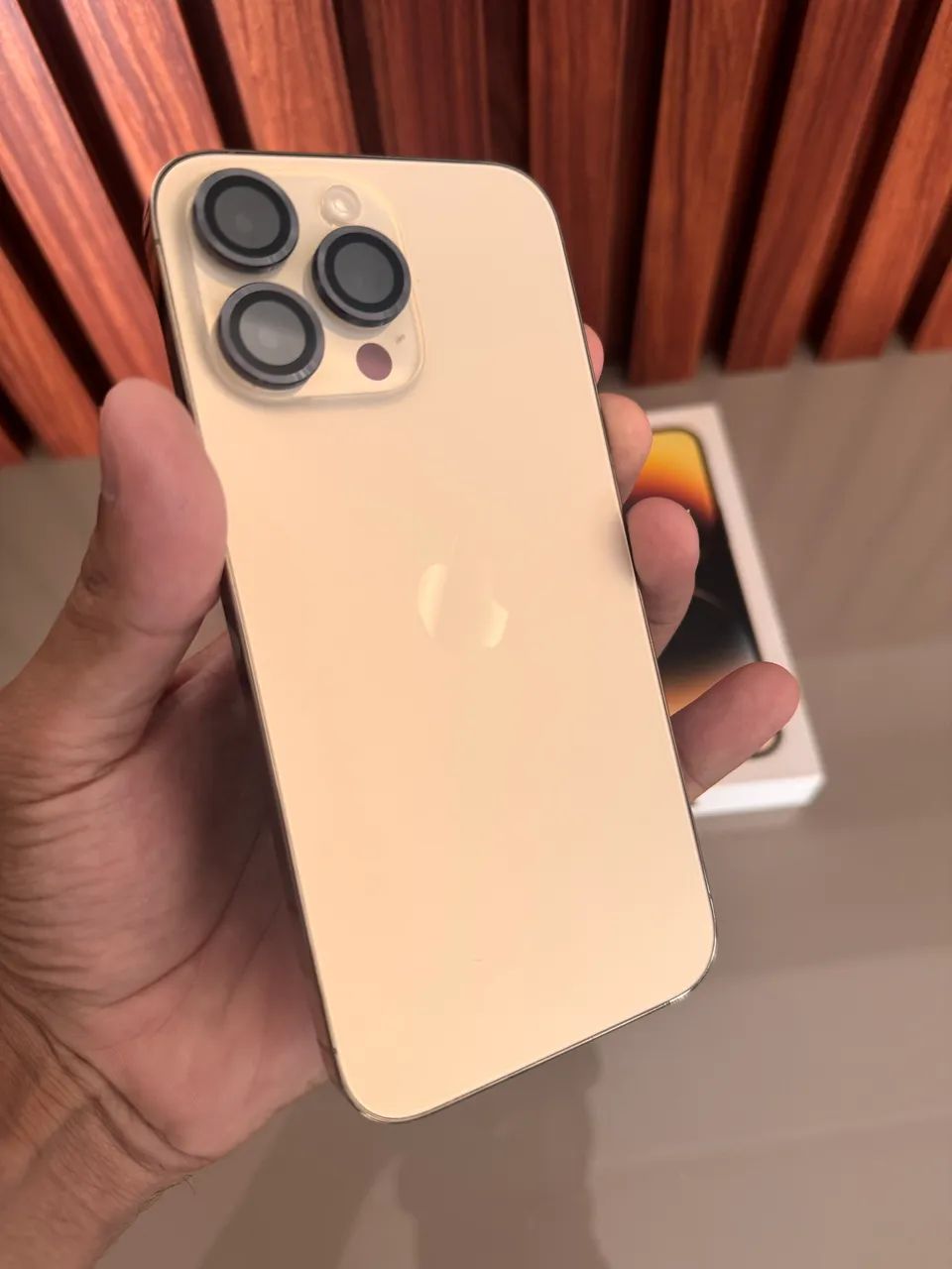 Iphone 14 Pro Max 256gb Gold Impecável - Celulares e Smartphones