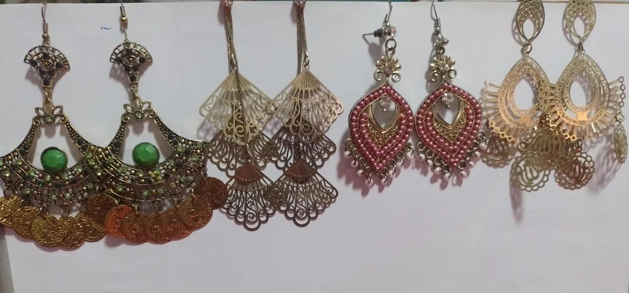 Brincos ciganos lote 4 unidades