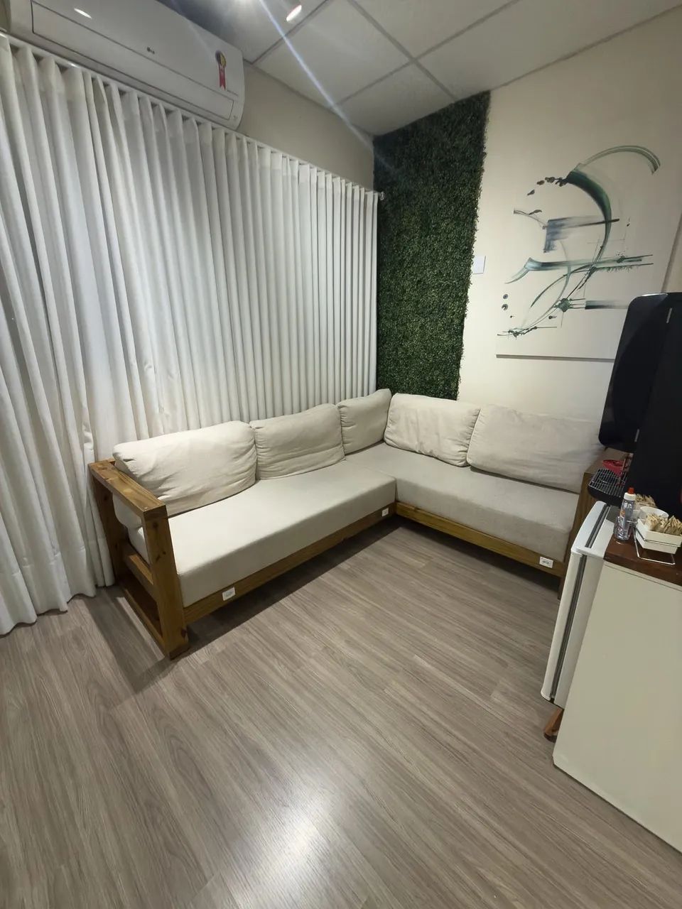 Sofá grande em linho | formado em L  - Foto 4
