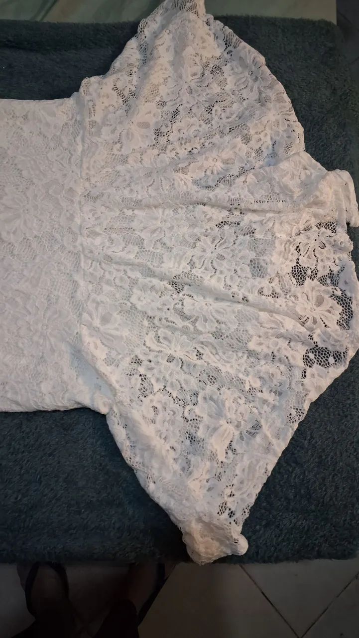 Vestido branco usado uma única vez M - Foto 3