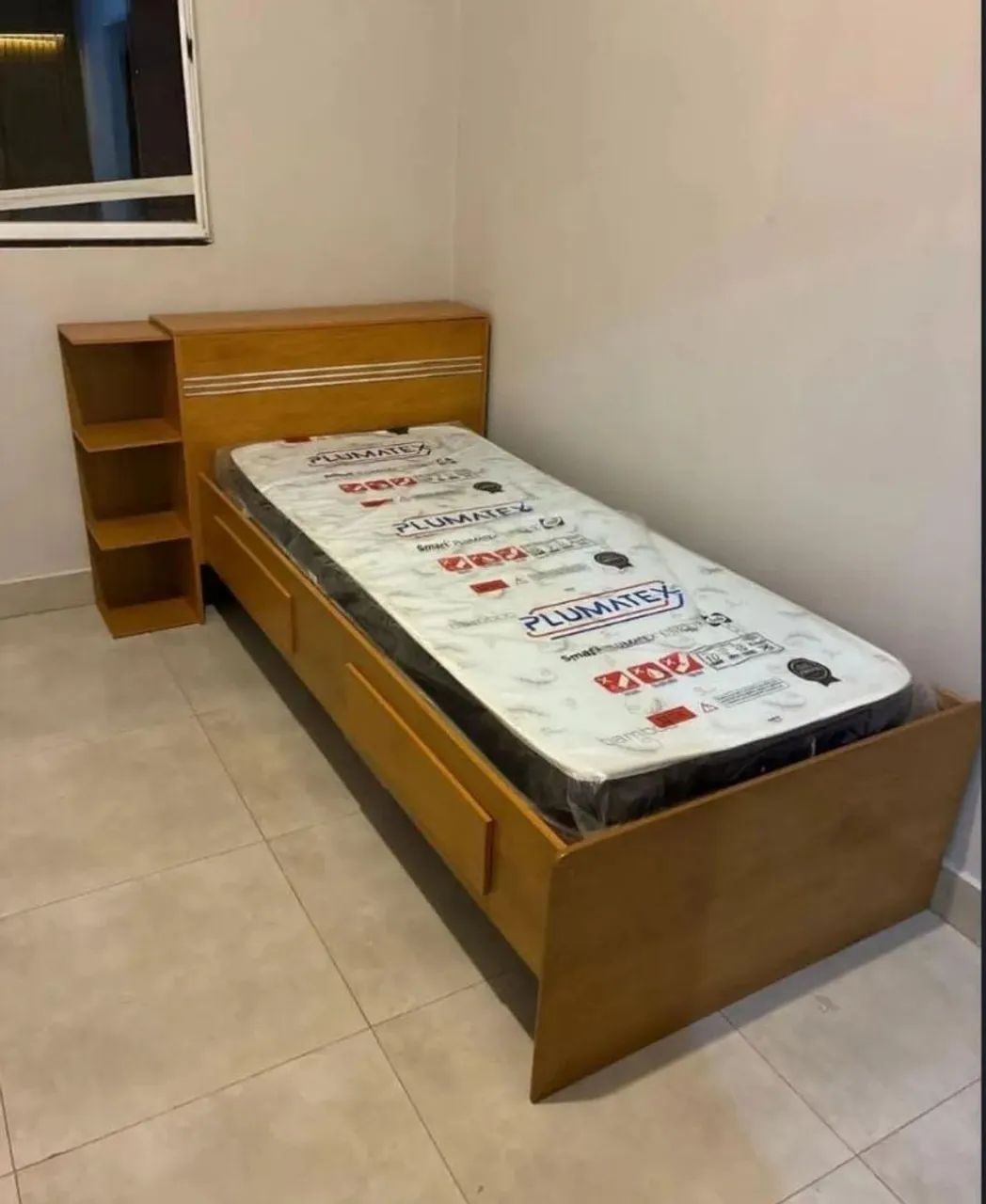 Cama de solteiro com auxiliar e colchões MONTAGEM E FRETE GRÁTIS 