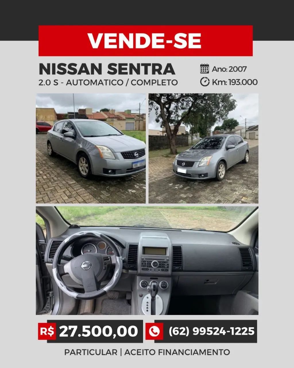 Nissan Sentra Sentra 2.0/ 2.0 Flex Fuel 16V Aut. 2007