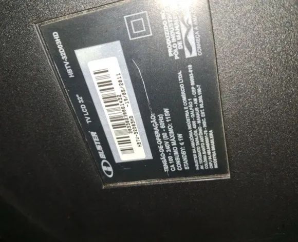 TV Buster de 32 polegadas com tela manchada, para uso ou perfeita para quem quer consertar - Foto 4