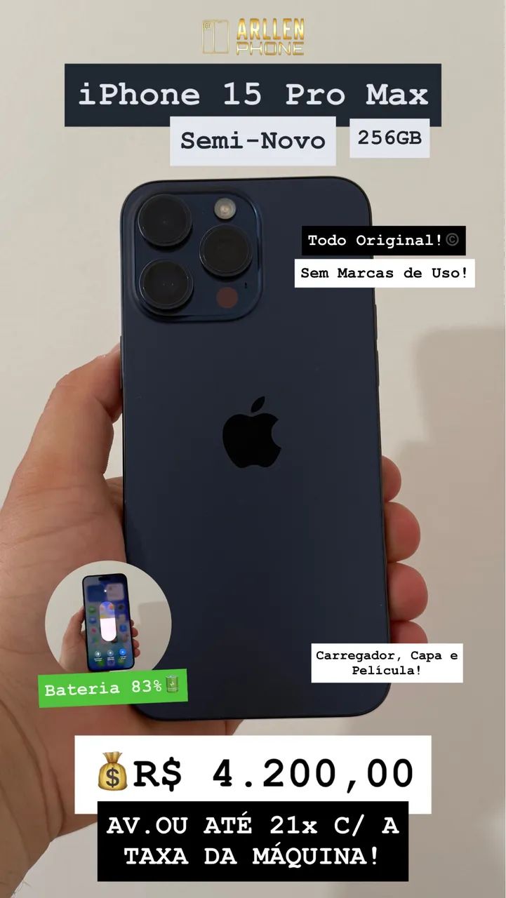 iPhone 15 Pro Max 256GB Todo Original  - Foto 2