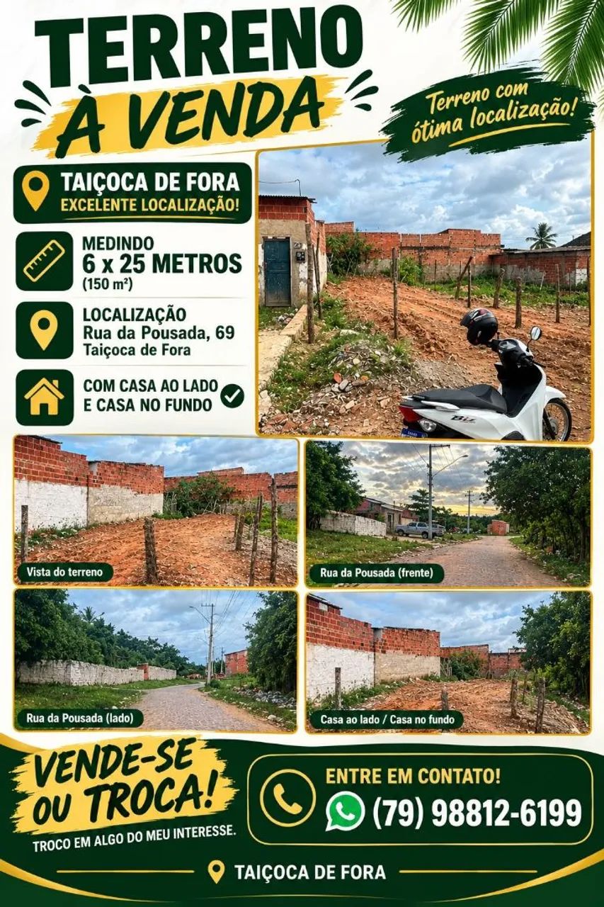 Terreno na taicoca 