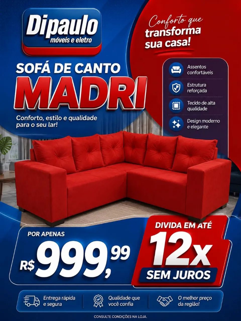 Sofá de canto madri