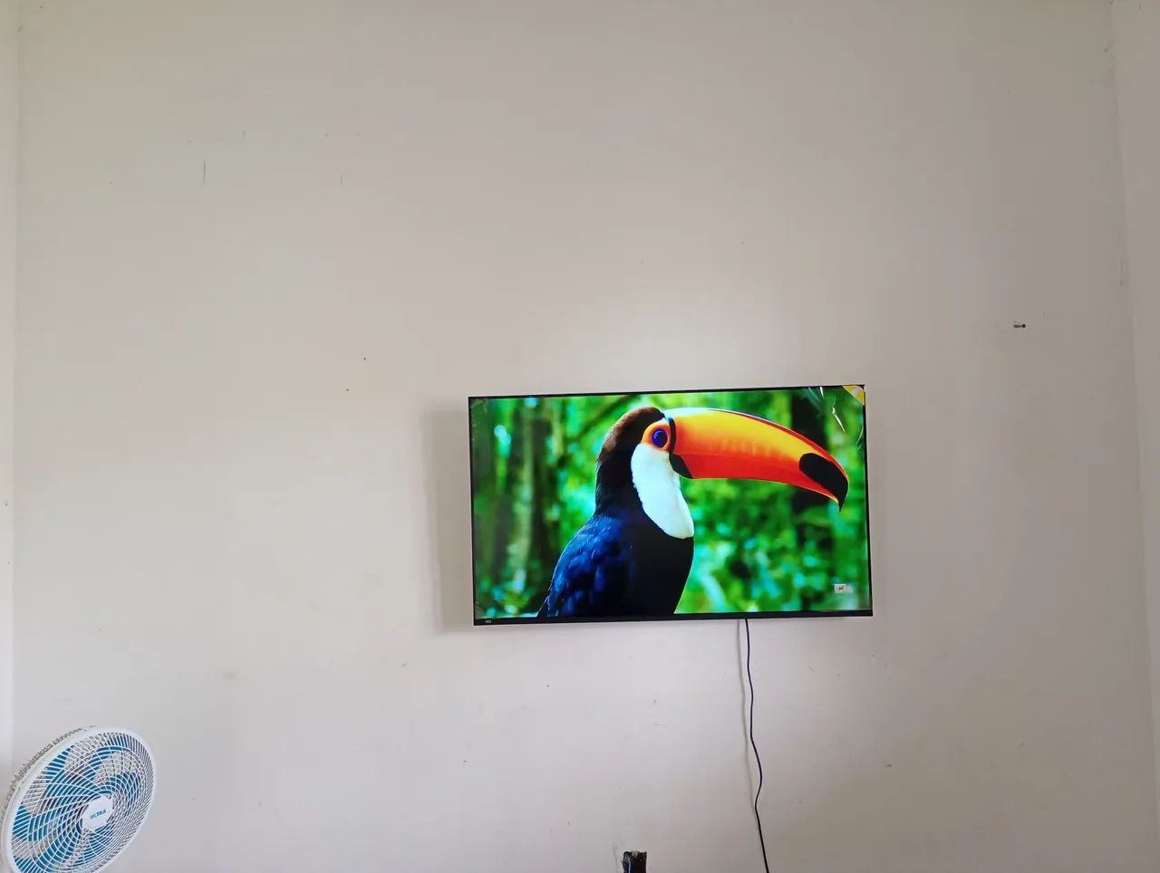 Tv smart 4k HQ Android 50 polegadas tá com película de proteção na tela novinha!