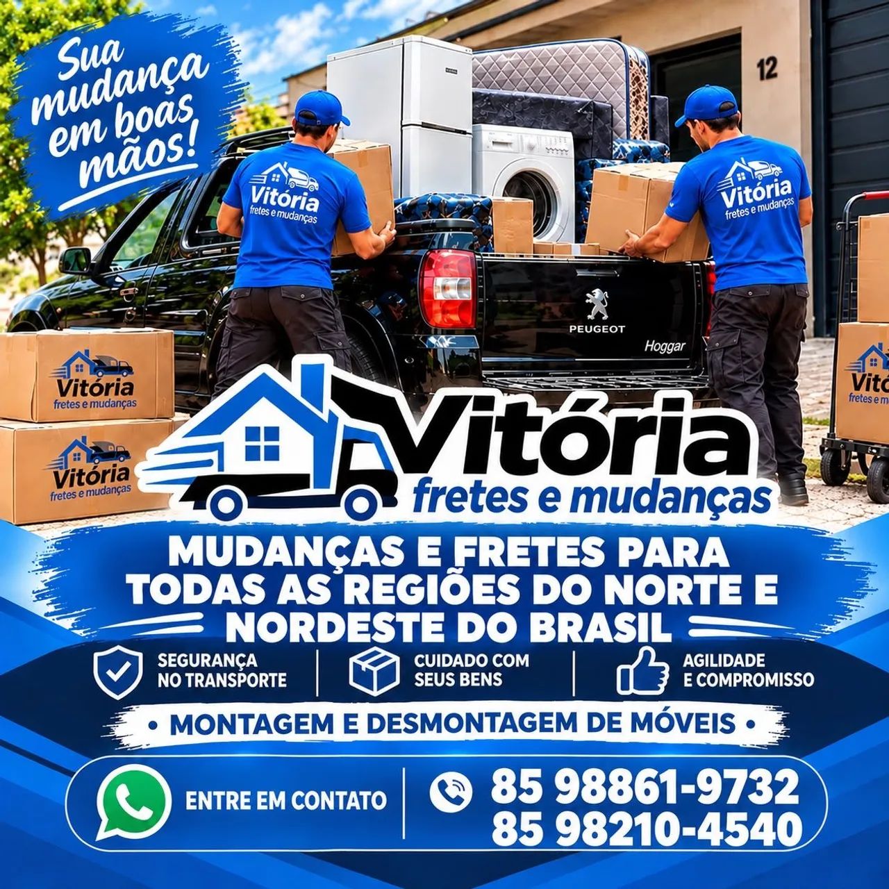 Fretes e mudanças para todo o Norte e Nordeste! 