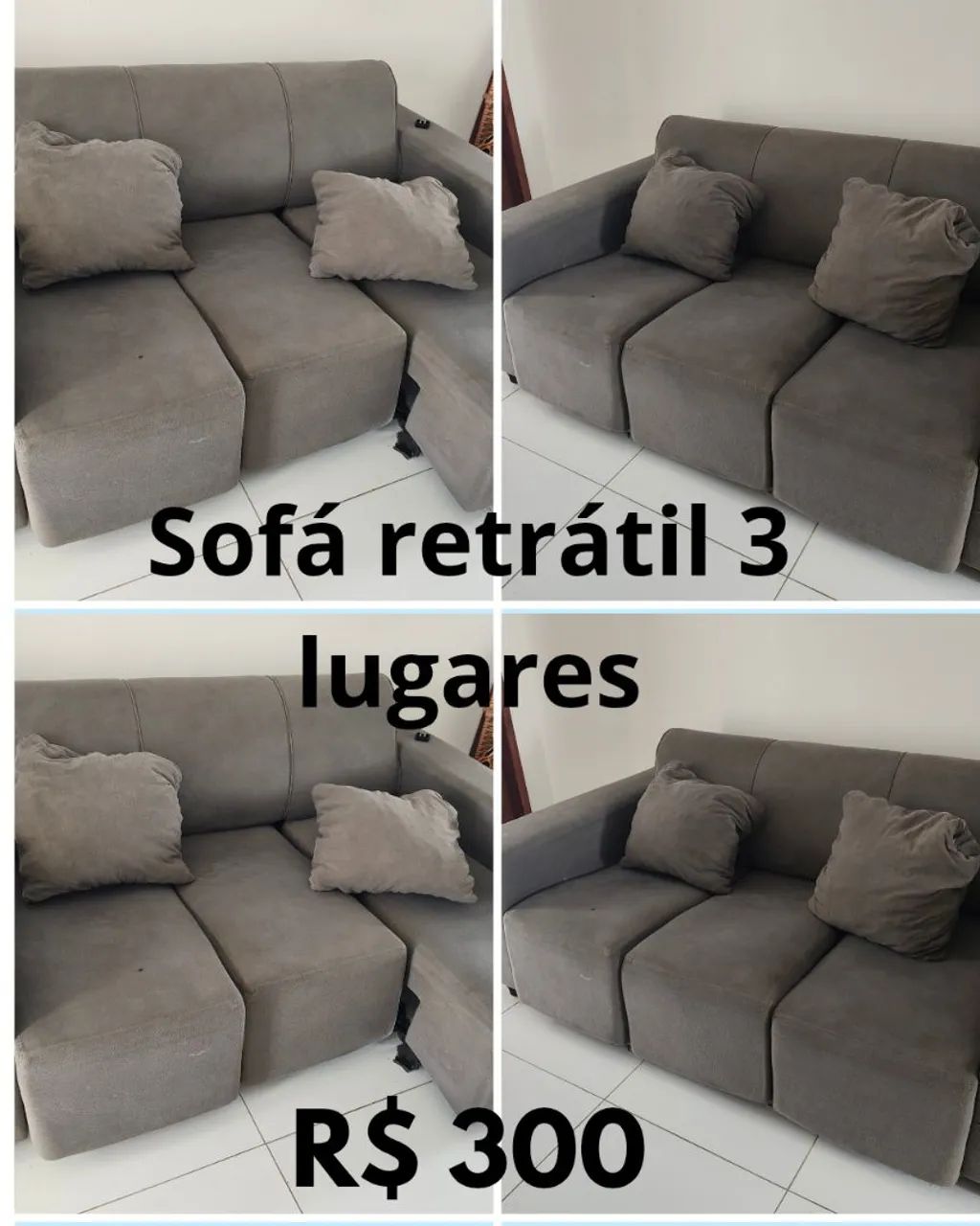Sofá retrátil usado