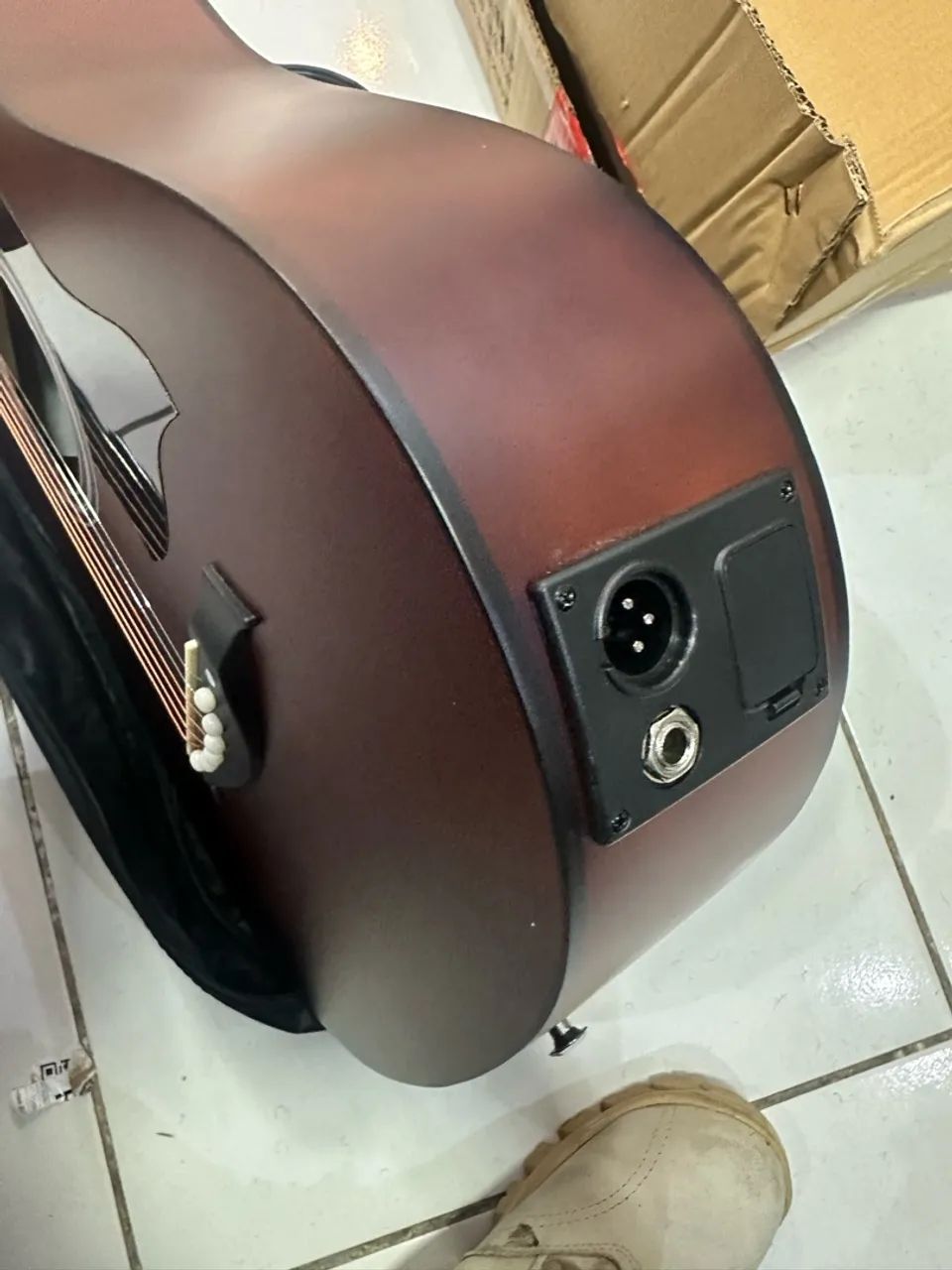 Violão Elétrico Folk Marron - Foto 3