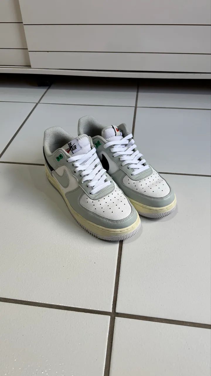 Air Force 1 GS Split Light Silver - Foto 2