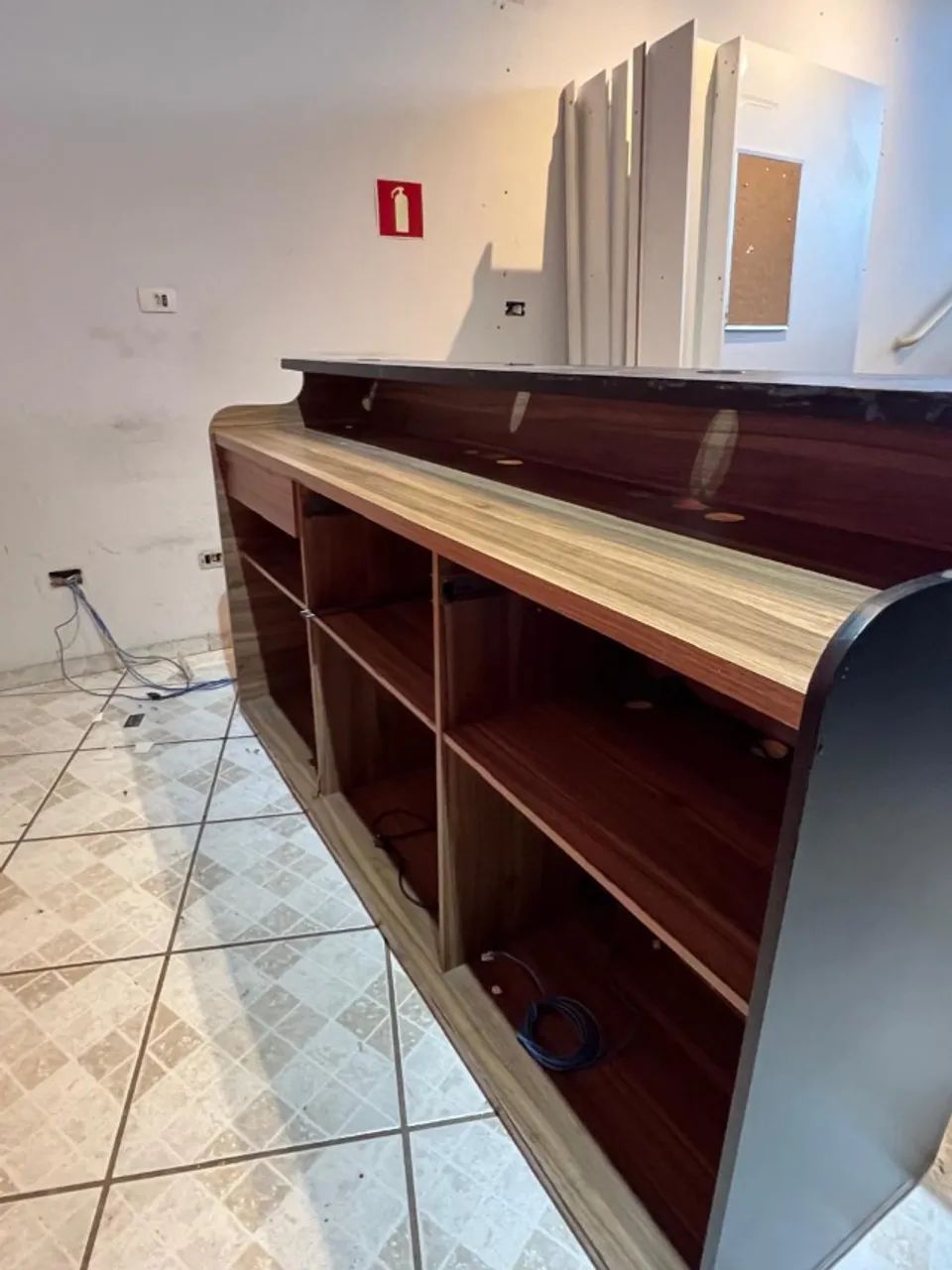 Balcão Caixa Comercial em MDF Envelopado - 2,10m - Foto 4