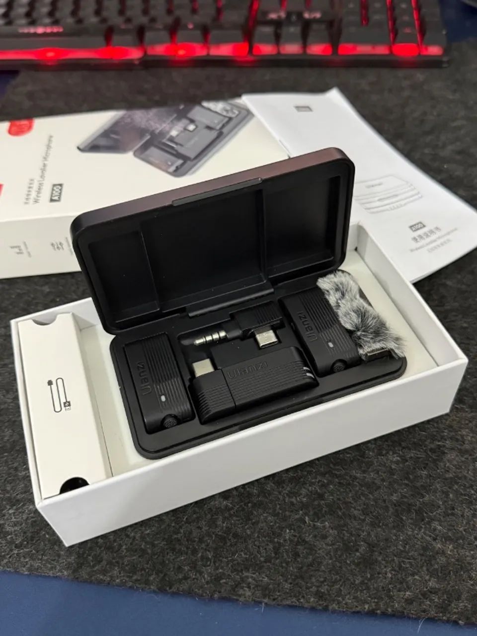 Microfone Lapela Ulanzi a100