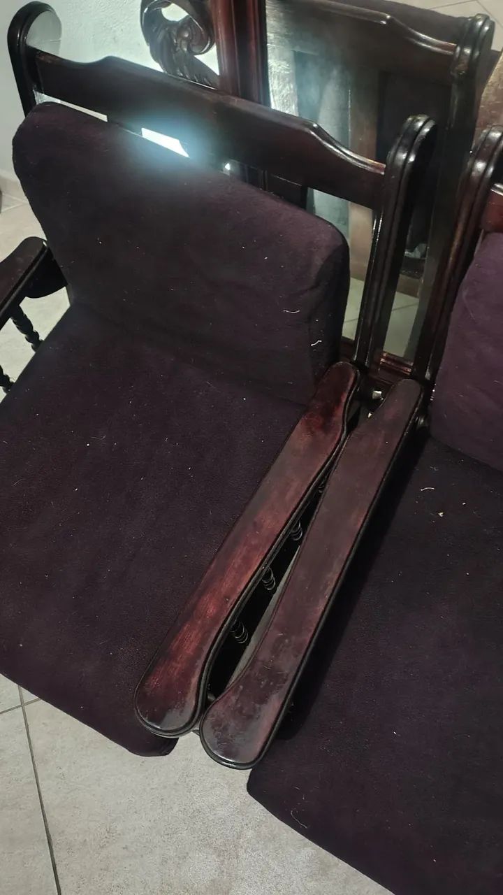 Poltronas de madeira maciça  - Foto 5