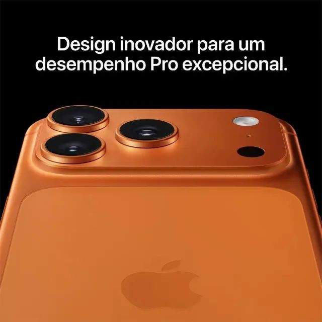 IPHONE 17 PRO MAX NOVO PRATA LARANJA E AZUL PROFUNDO - Foto 4