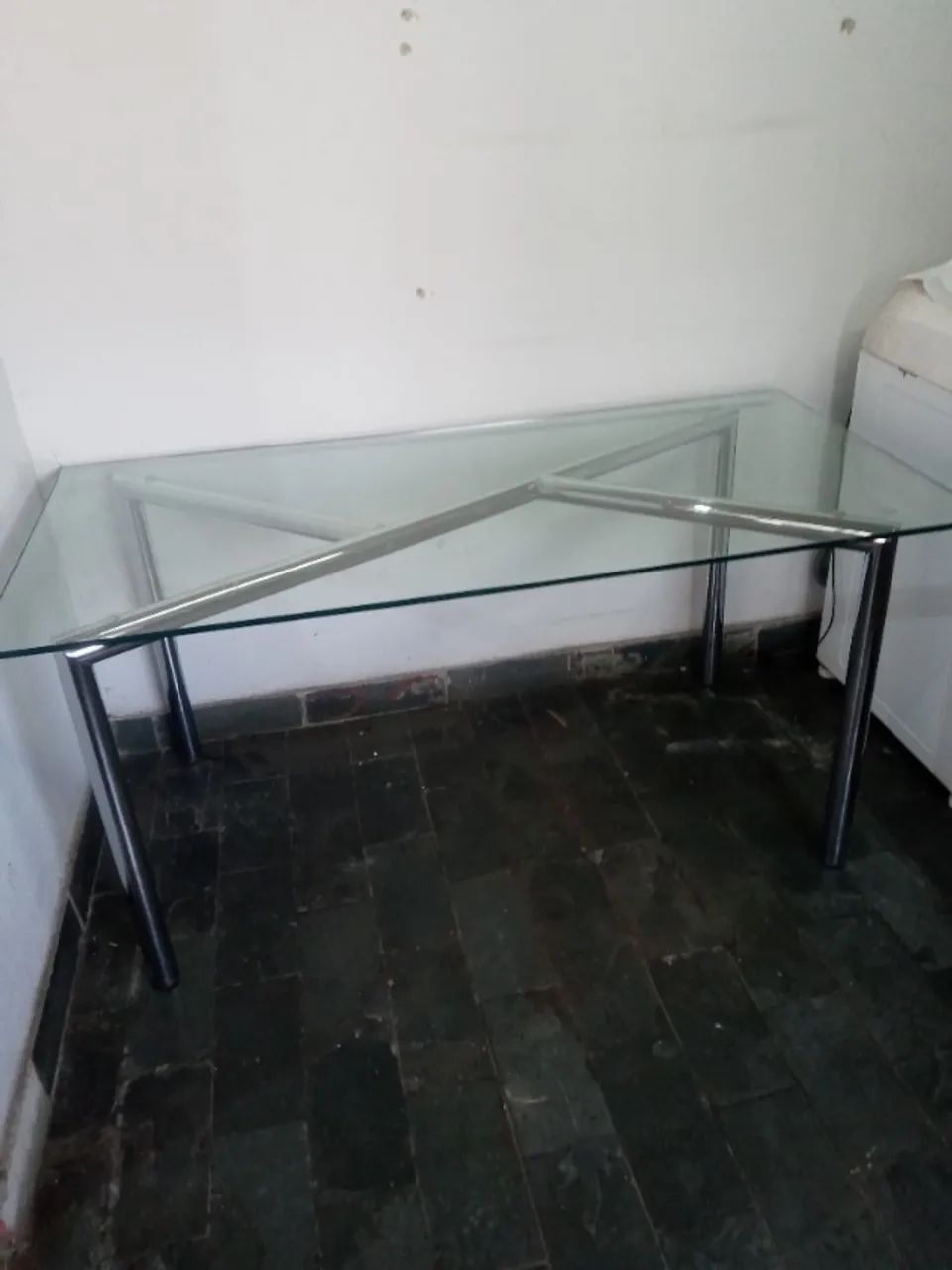 Mesa  jantar de vidro