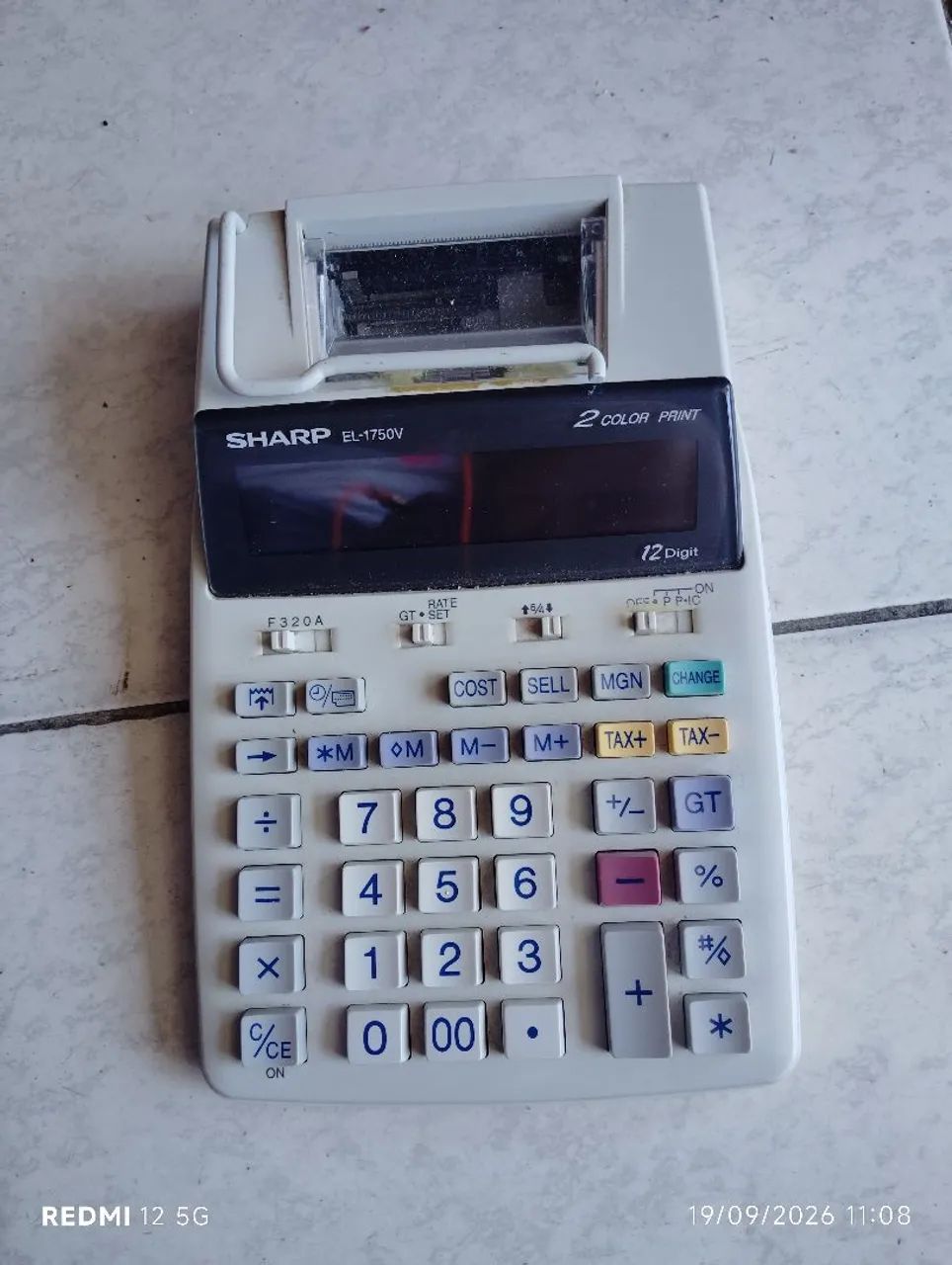 Calculadora Sharp EL 1750 V 