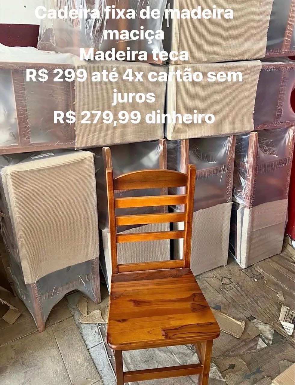 Cadeira de madeira maciça  - Foto 3