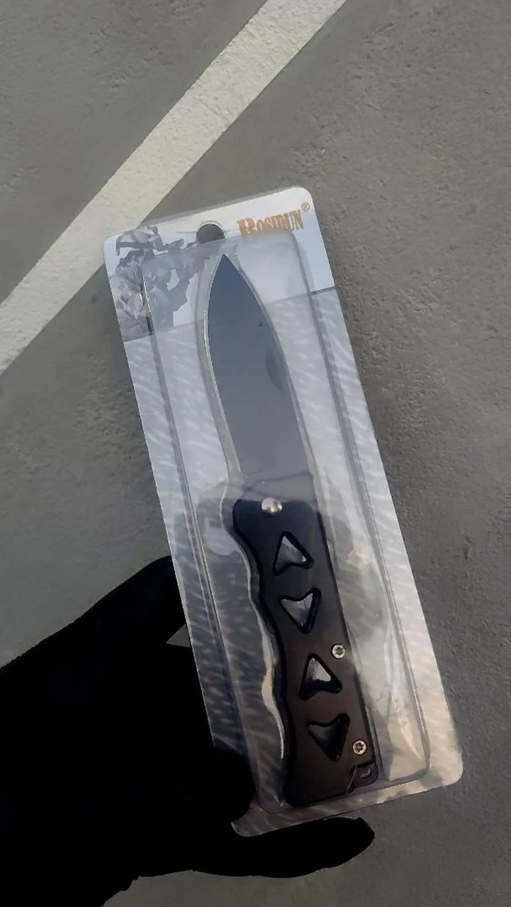 Canivete aço inox, ideal para trilhas e acampamentos  - Foto 2