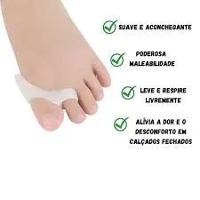  Protetor Joanete Reutilizável Silicone Protetor Pés Dor - Foto 3