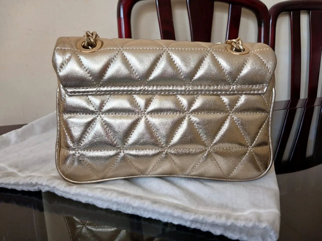 Bolsa dourada 944 schutz  - Foto 2