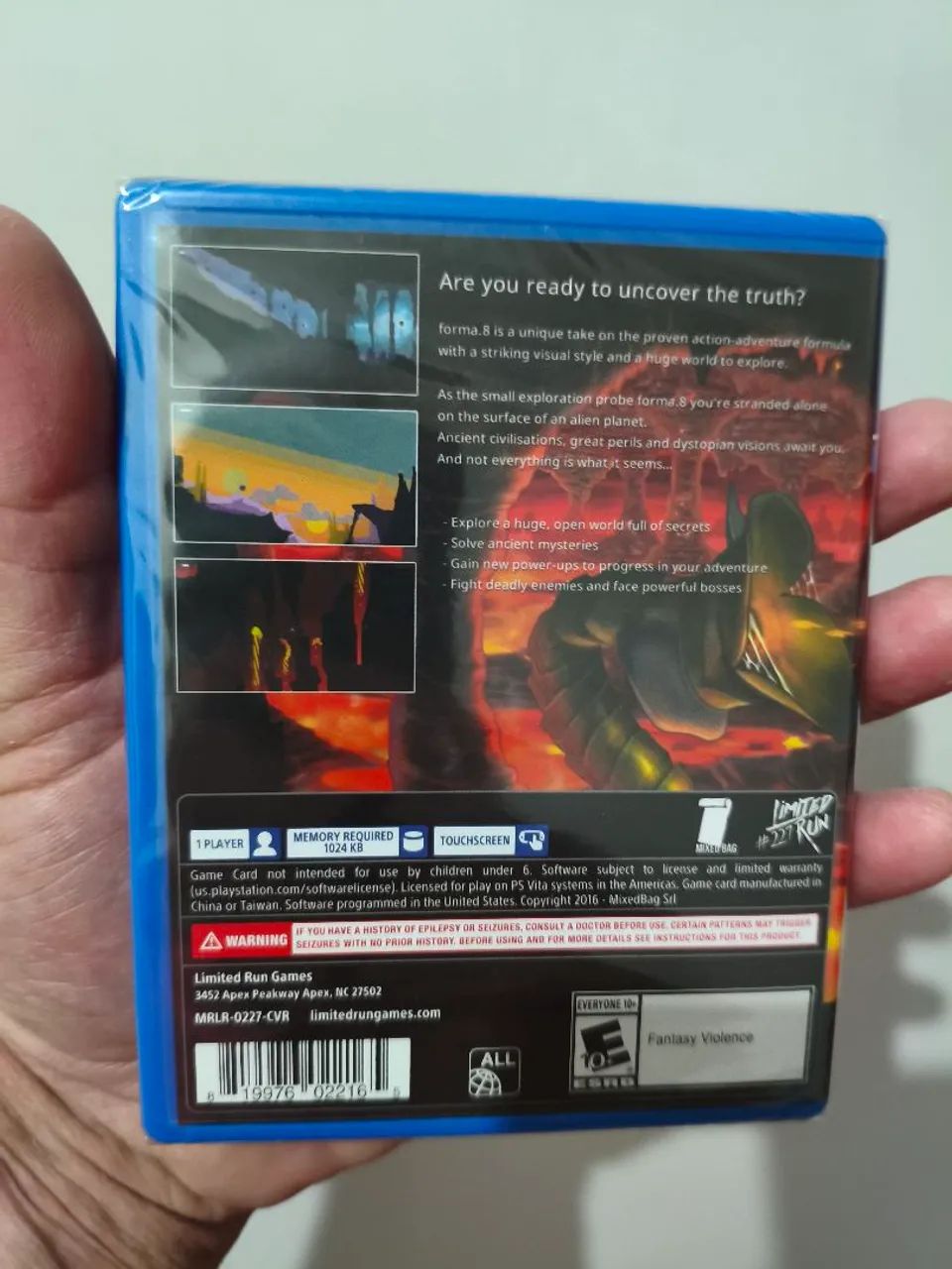 FORMA 8 DE PSVITA NOVO E LACRADO - LIMITED RUN - RARO - Jogos de