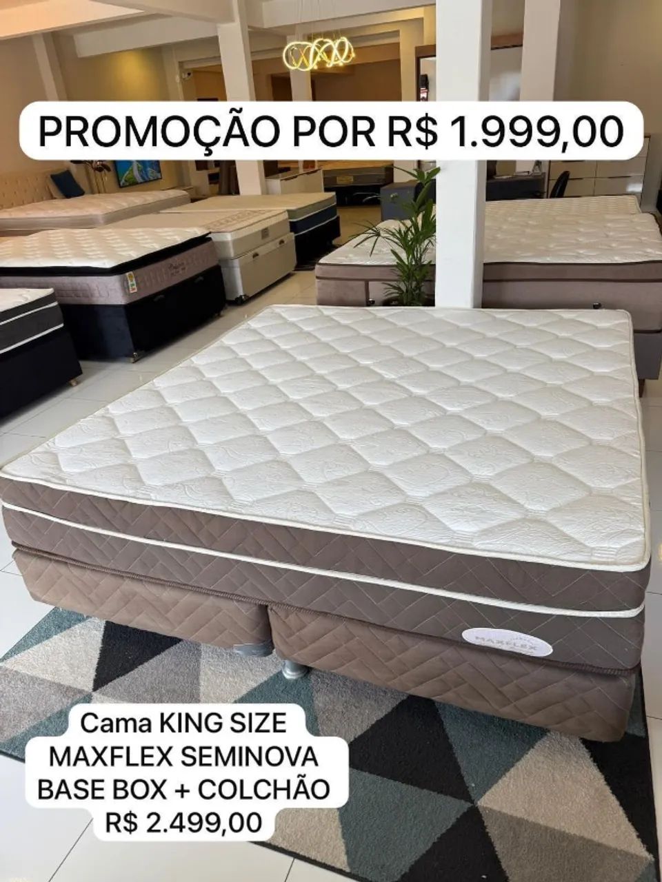 Maxflex - Colchão King Size mais base box