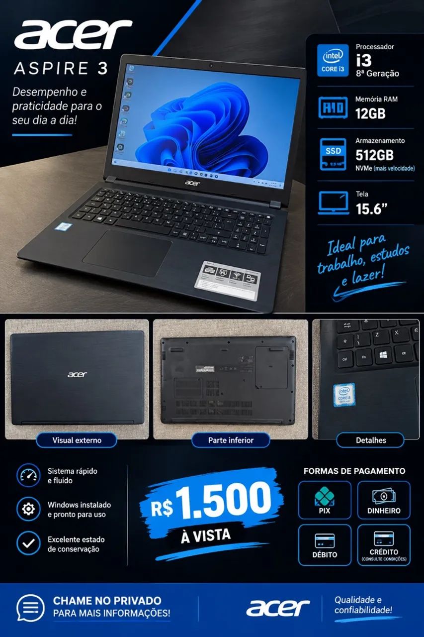  Notebook Acer Aspire 3