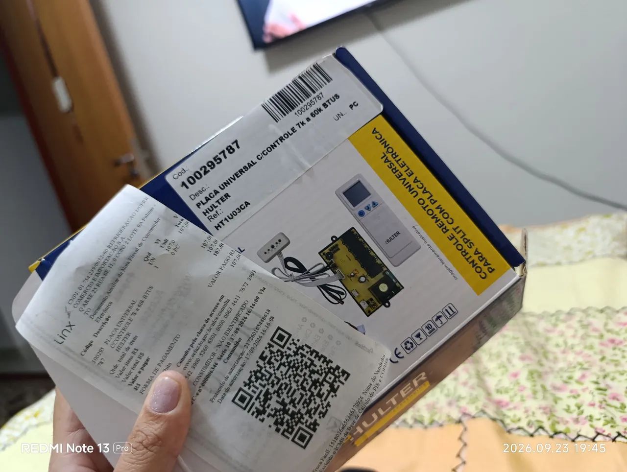 Placa Universal para Ar Split Hulter ? Nova, lacrada, nunca usada! - Foto 3