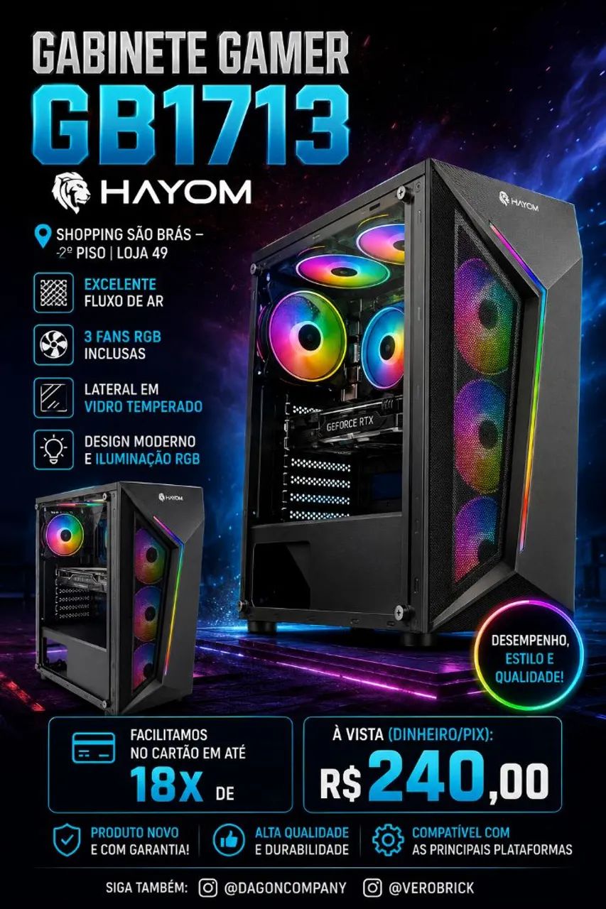 Gabinetes Gamers Variados  - Foto 2
