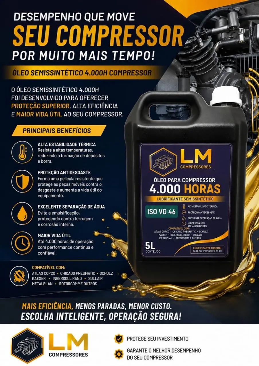 VENDA E MANUTENÇÃO EM COMPRESSORES DE AR