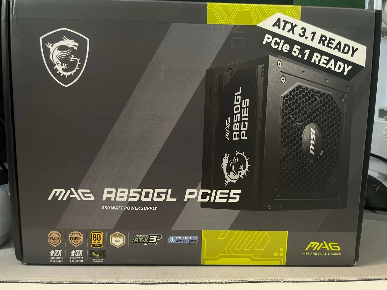 FONTE GAMER MSI MAG 850W FULL MODULAR