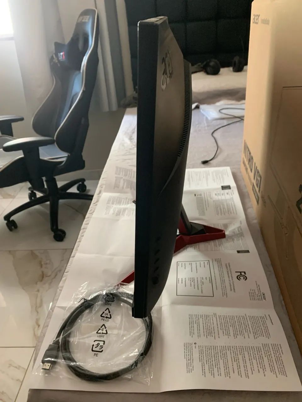 Monitor gamer Acer 27 Polegadas FHD IPS, 165Hz,1ms, Freesync premium, Som integrado  - Foto 5