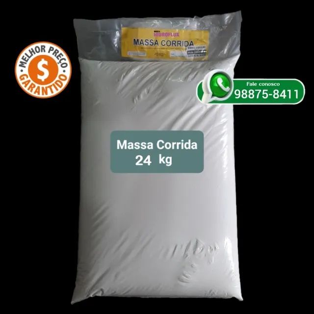 Massa Corrida 24kg: 30,00 avista