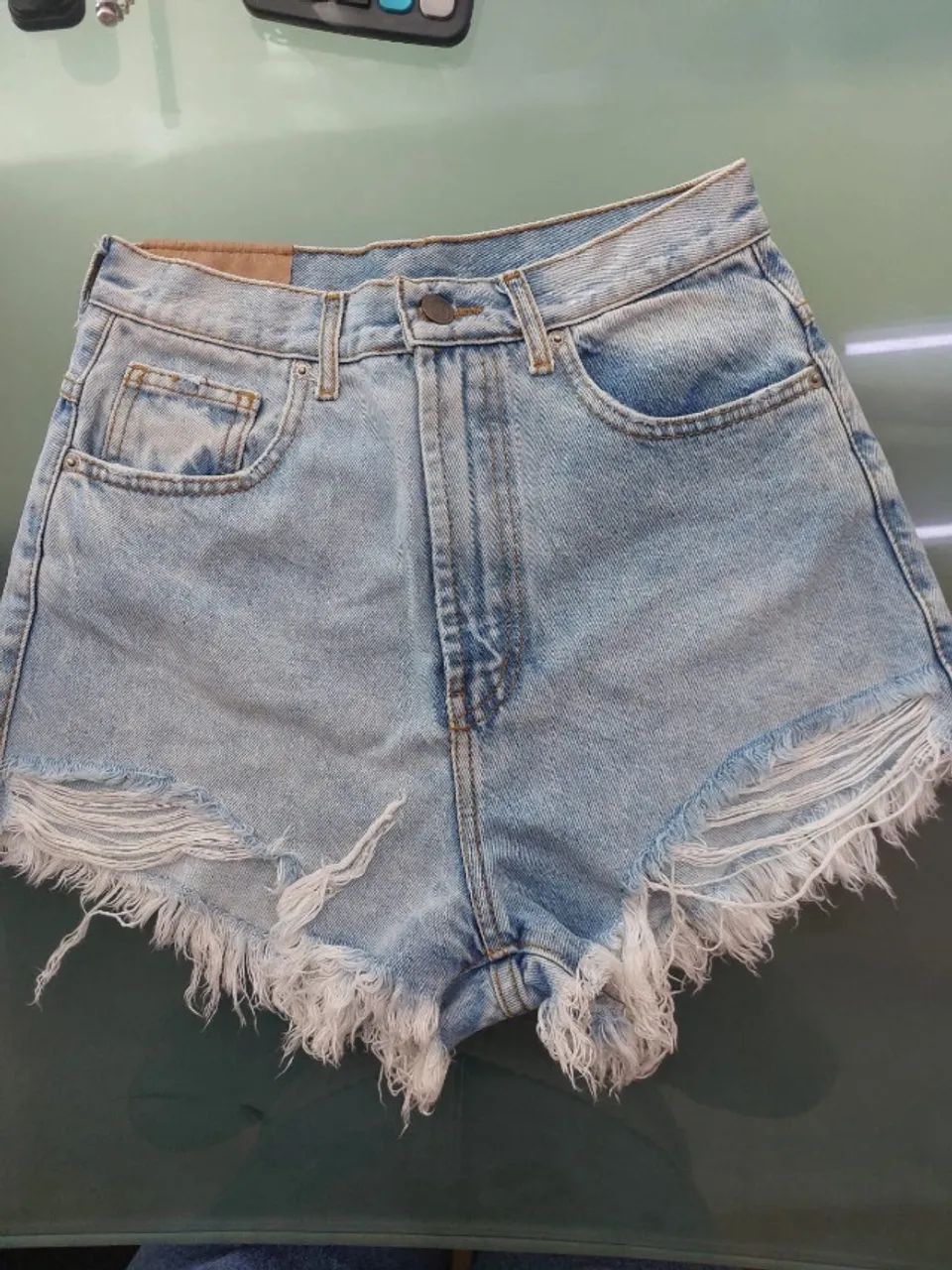 Short Jeans Farm Rio Curva Feminino Tam 36
