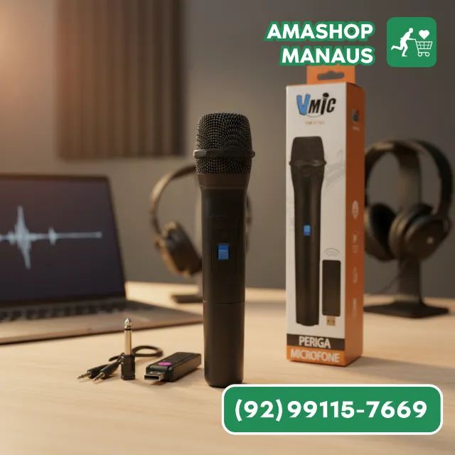 Microfone Sem Fio USB Vmic