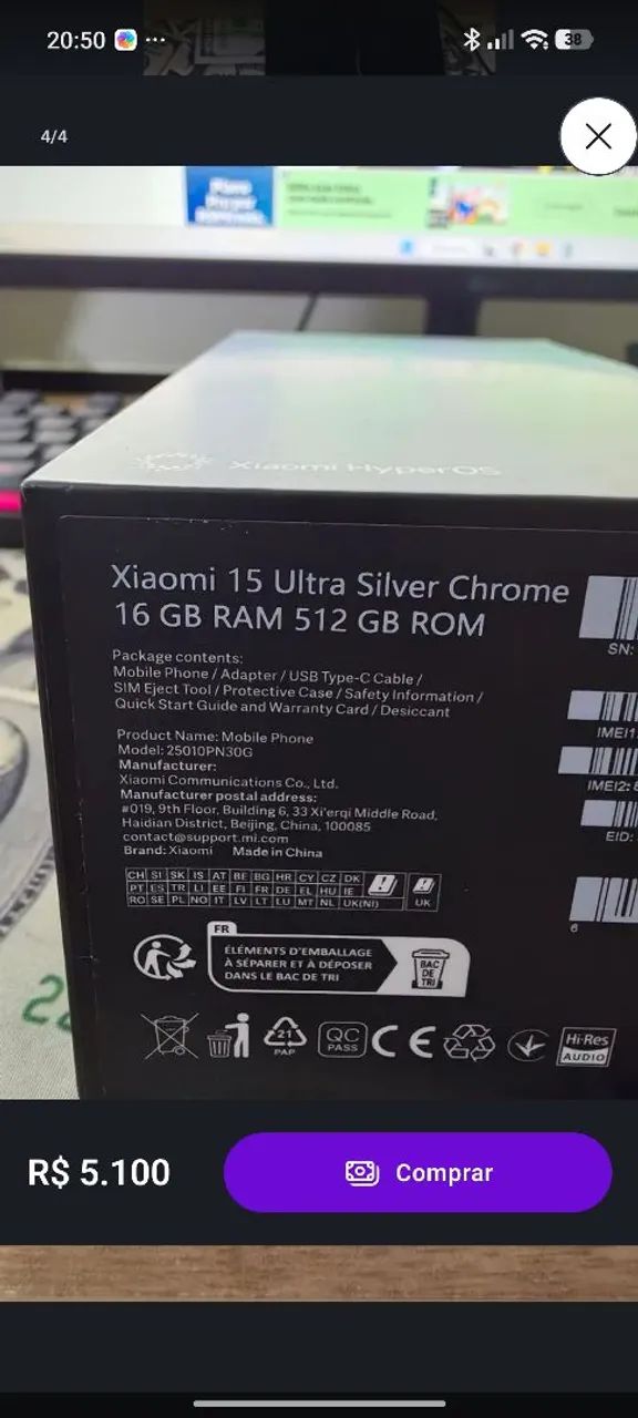 Xiaomi 15 Ultra Global de 512gb e 12 de ram  - Foto 3