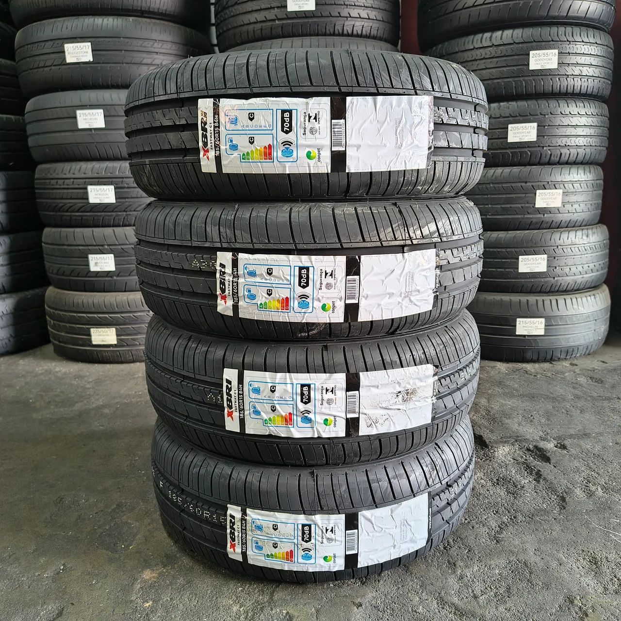 Pneu 185/60/15 Xbri - Novos (4 pneus) - Peças para carros, vans e