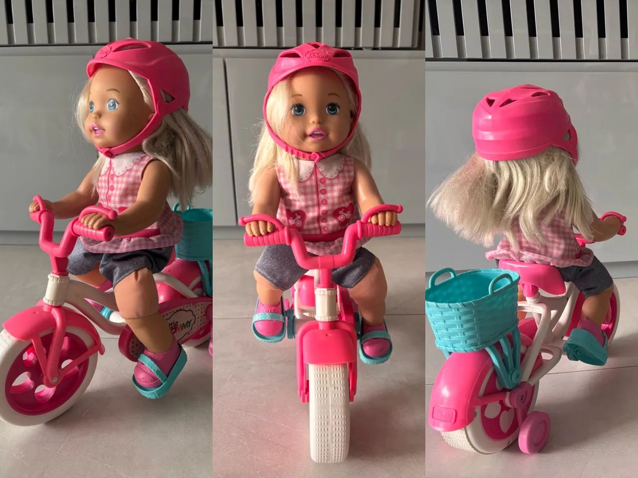 Boneca Little Mommy Ciclista