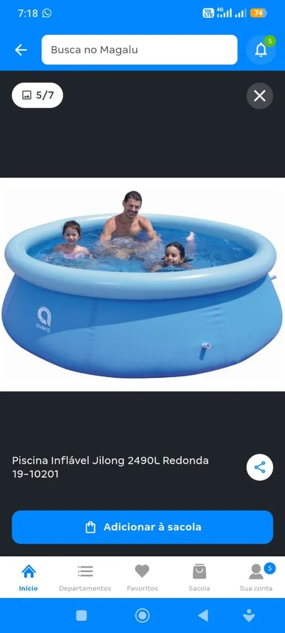 Piscina seminova