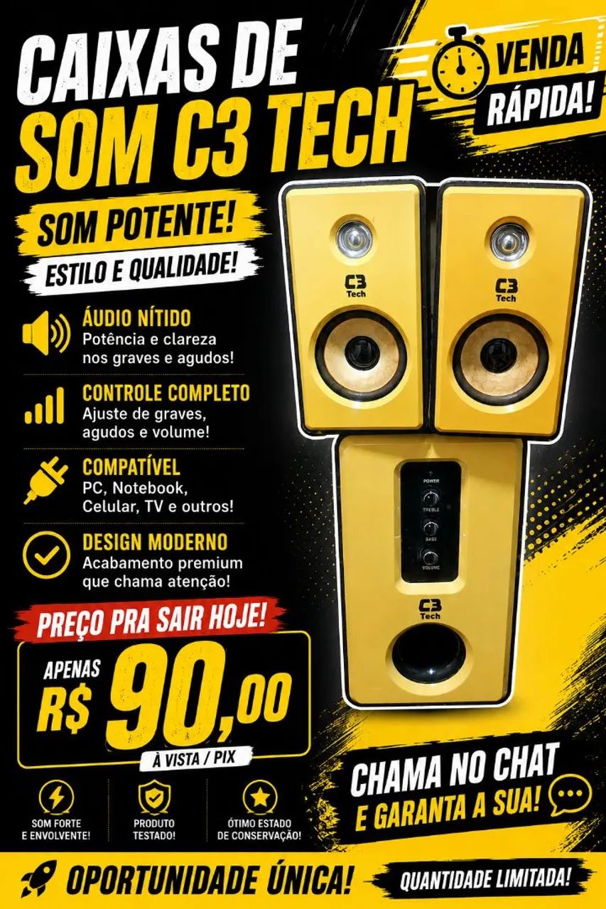 Caixa de som C3 Tech
