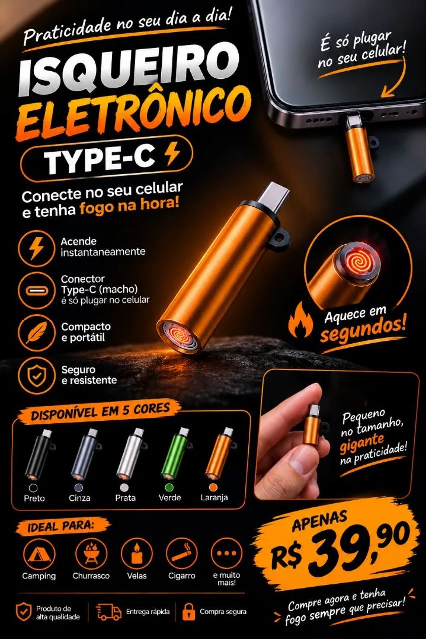 isqueiro elétrico 