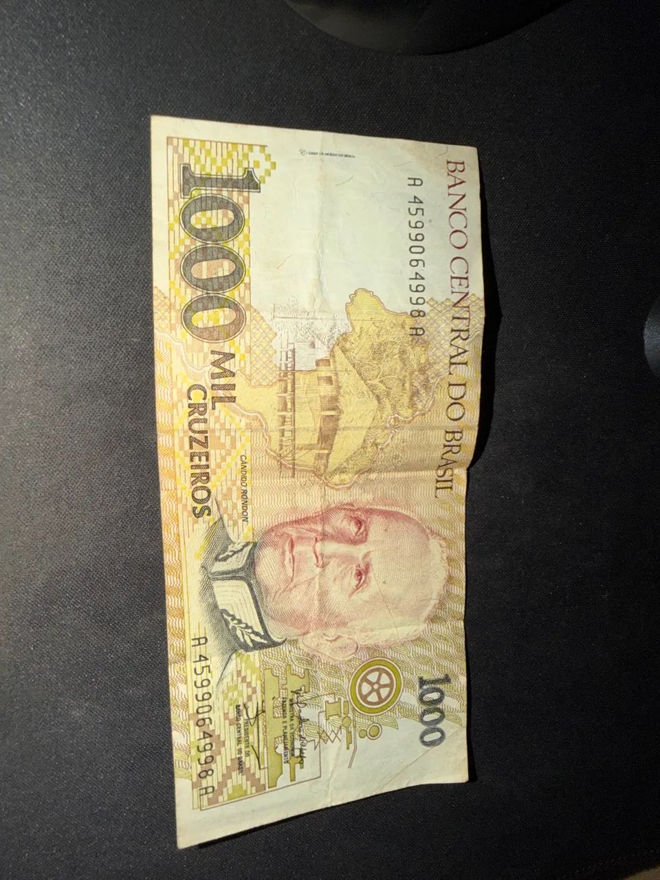 Nota de 1000 cruzeiros Indígenas Carajás  - Foto 2
