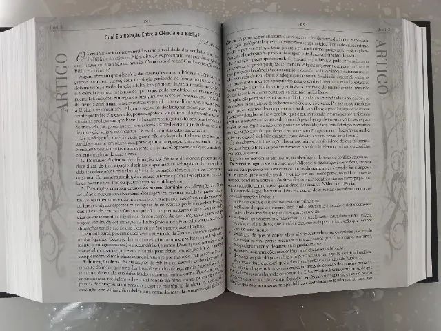 Bíblia de Estudo Apologia Cristã Raridade Não Produzida Capa Dura E Lacrada - Foto 6